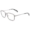 Rag & Bone Men's 54mm Matte Dark Ruthenium Opticals