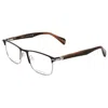 Rag & Bone Men's 53mm Black Grey Horn Opticals