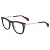 Rag & Bone Men's 48mm Blue Havana Opticals