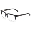 Rag & Bone Men's 53mm Grey Horn Opticals In Black