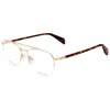 Rag & Bone Men's 54mm Gold Opticals