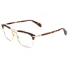 Rag & Bone Men's 54mm Havana Opticals