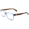 Rag & Bone Men's 58mm Blue Opticals