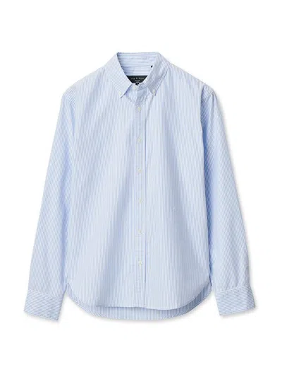 Rag & Bone Classic Fit Oxford Button-down Shirt In Blue