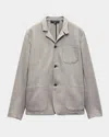 Rag & Bone Men's Prospect Wool Patch-pocket Cardigan In Gray