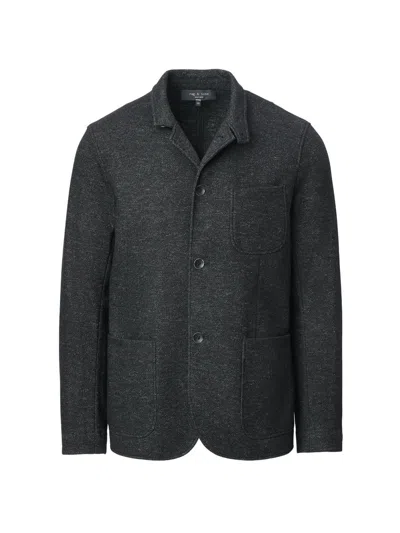 Rag & Bone Prospect Wool-blend Blazer In Dark Gray