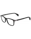 Rag & Bone Men's Rnb7016 53mm Optical Frames In Black