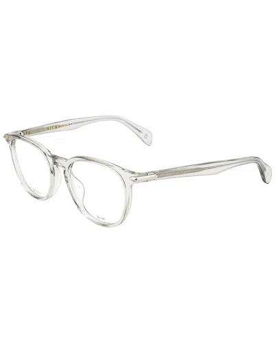 Rag & Bone Men's Rnb7028 50mm Optical Frames In Gray