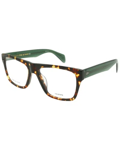 Rag & Bone Men's Rnb7036 54mm Optical Frames In Brown