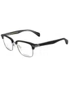 Rag & Bone Men's Rnb7038 51mm Optical Frames In Black