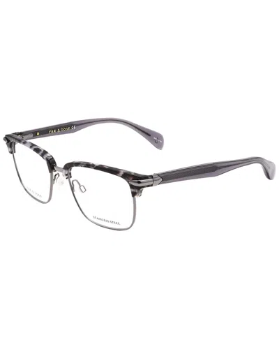 Rag & Bone Men's Rnb7038 51mm Optical Frames In Black