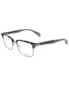 Rag & Bone Men's Rnb7038 51mm Optical Frames In Gray