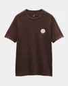 Rag & Bone Embroidered Sour Face T-shirt In Brown