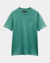Rag & Bone Embroidered Sour Face T-shirt In Green