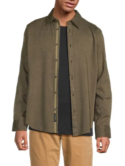 Rag & Bone Men's Tomlin Stretch-cotton Shirt In Green