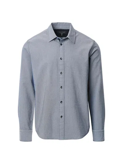 Rag & Bone Men's Tomlin Stretch Dobby Shirt In Gray