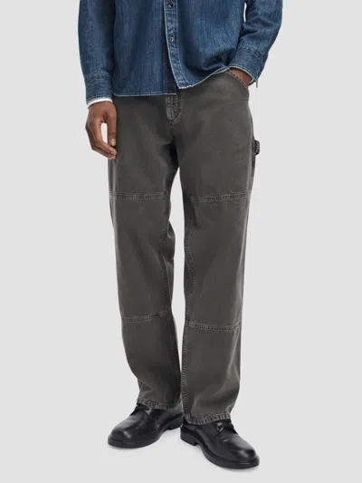 Rag & Bone Men's Workwear Washed Carpenter Jeans In Gray