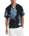 Rag & Bone Men's Avery Eagle Relaxed-fit Camp Shirt In Blue