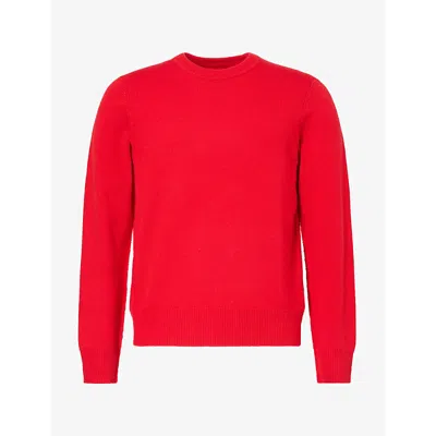 Rag & Bone Mens Vernon Crewneck Cashmere Jumper Red