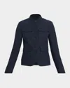 Rag & Bone Mercer Linen Blazer In Animal Print