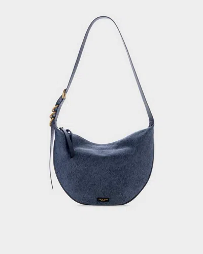 Rag & Bone Mercer Medium Canvas Hobo Bag In Blue