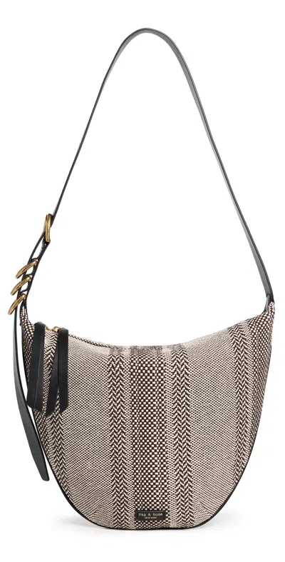 Rag & Bone Mercer Medium Hobo Bag Dark Brown