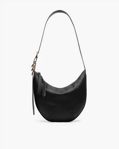 Rag & Bone Mercer Medium Leather Hobo In Black