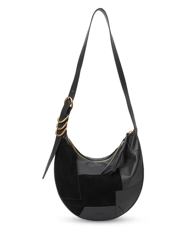 Rag & Bone Mercer Medium Patent Leather Hobo Bag In Red