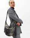Rag & Bone Mercer Medium Python Leather Hobo In Animal Print