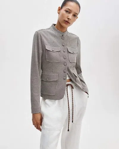 Rag & Bone Mercer Refine Knit Blazer In Gray