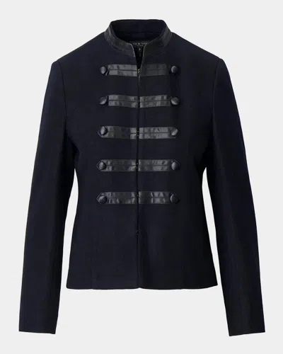 Rag & Bone Mercer Regalia Wool Blazer In Black