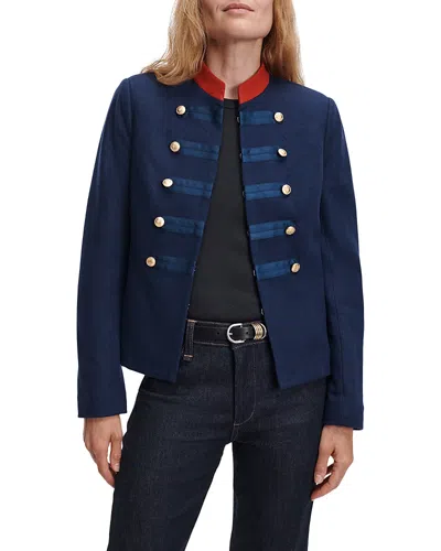 Rag & Bone Mercer Regalia Wool Long Sleeve Blazer In Blue