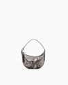 Rag & Bone Mercer Small Python Leather Hobo In Black
