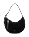 Rag & Bone Mercer Small Shearling Hobo Bag In Black