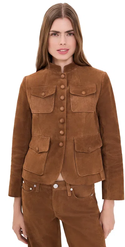 Rag & Bone Mercer Suede Blazer Brown