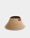 Rag & Bone Meredith Rollable Raffia Visor In Neutral