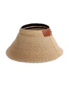 Rag & Bone Meredith Rollable Raffia Visor In Brown