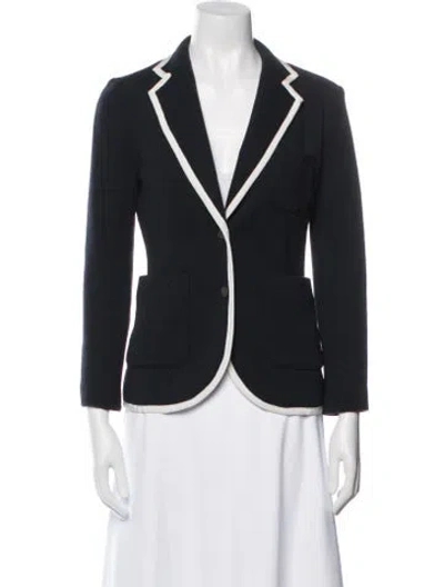 Pre-owned Rag & Bone Merino Wool Blazer In Black