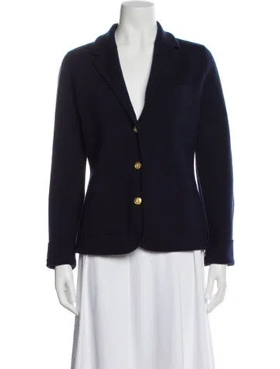 Pre-owned Rag & Bone Merino Wool Blazer In Blue