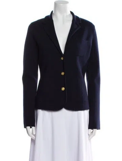 Pre-owned Rag & Bone Merino Wool Blazer In Blue