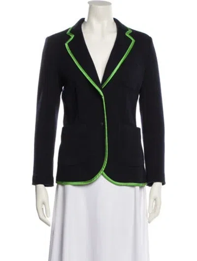 Pre-owned Rag & Bone Merino Wool Blazer In Blue