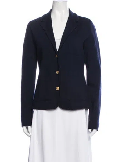 Pre-owned Rag & Bone Merino Wool Blazer In Blue