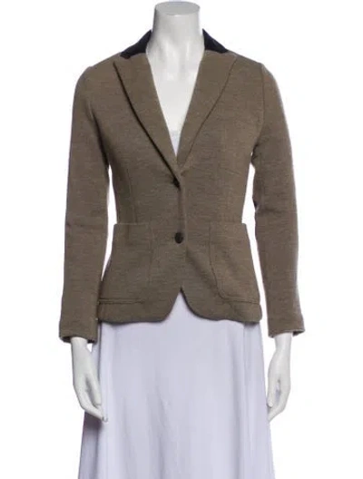 Pre-owned Rag & Bone Merino Wool Blazer In Brown