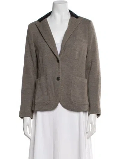 Pre-owned Rag & Bone Merino Wool Blazer In Brown