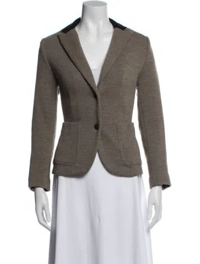 Pre-owned Rag & Bone Merino Wool Blazer In Brown