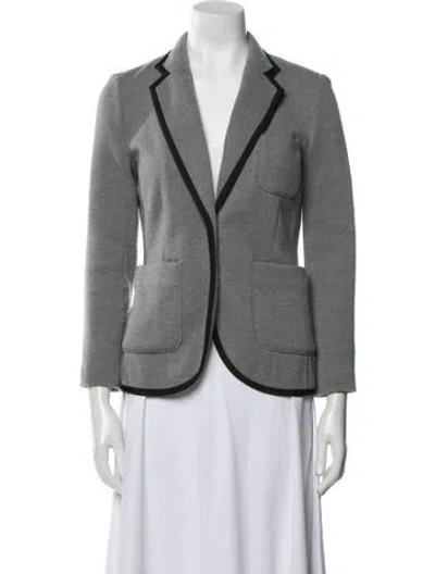 Pre-owned Rag & Bone Merino Wool Blazer In Gray