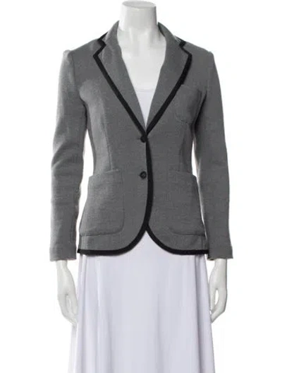 Pre-owned Rag & Bone Merino Wool Blazer In Gray