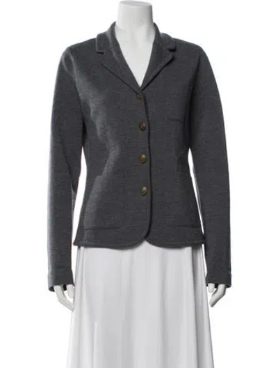 Pre-owned Rag & Bone Merino Wool Blazer In Gray