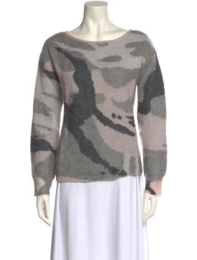 Pre-owned Rag & Bone Merino Wool Camouflage Print Sweater In Multi