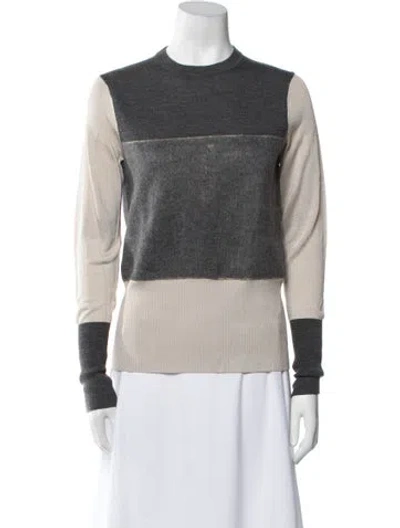 Pre-owned Rag & Bone Merino Wool Colorblock Pattern Sweater